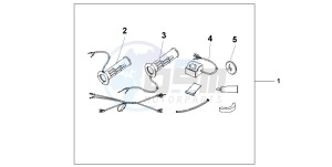 CB600F HORNET S drawing GRIP HEATER SS/ON-OF