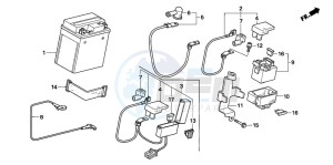 CBF600S drawing BATTERY (CBF600S6/SA6/N6/NA6)