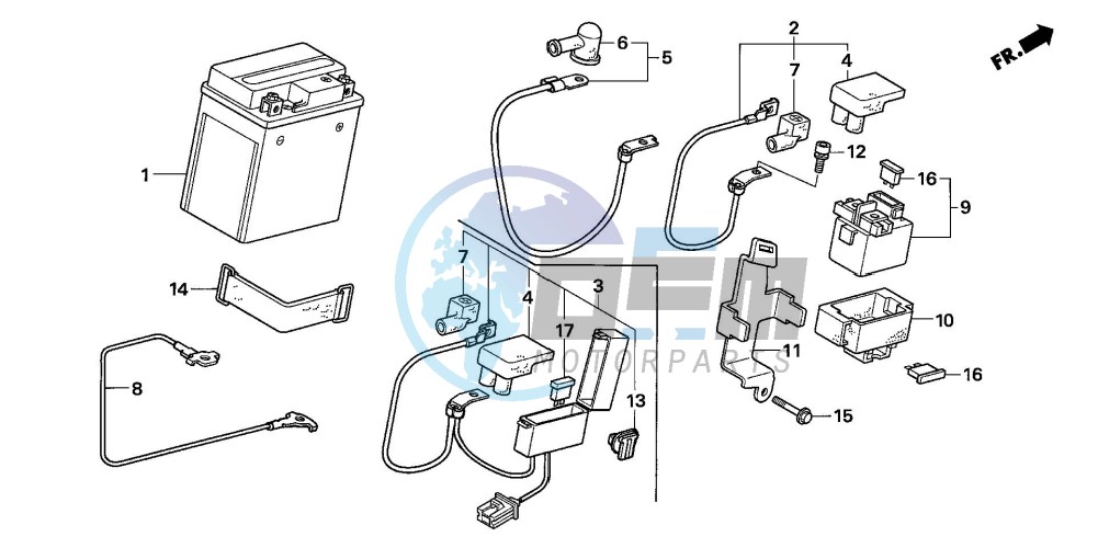 BATTERY (CBF600S6/SA6/N6/NA6)