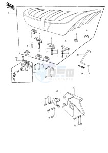 KE 250 B (B1-B3) drawing SEAT_CHAIN COVER