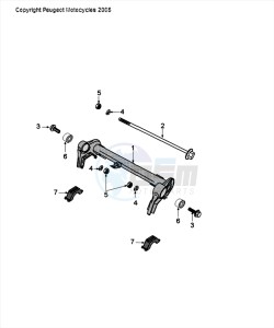 FIGHT 4 50 2T drawing ENGINE BRACKET