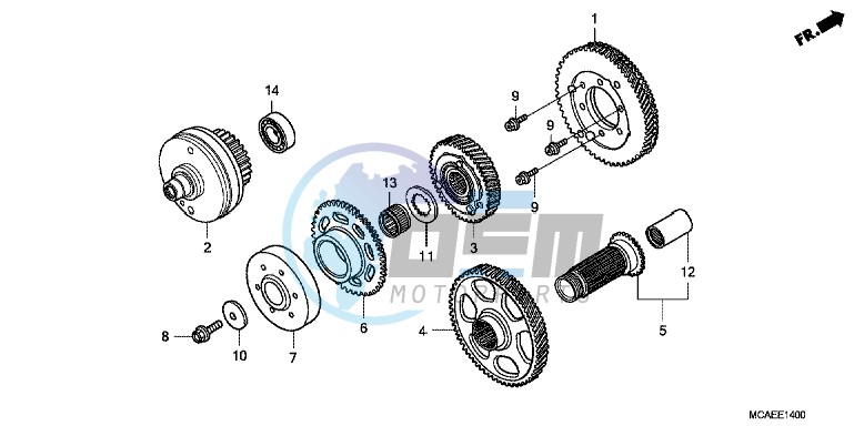 PRIMARY DRIVE GEAR