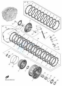 YZF1000 YZF-R1 (B3LM) drawing CLUTCH