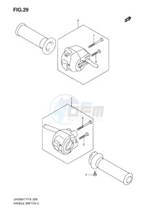 UH200 BURGMAN EU drawing HANDLE SWITCH