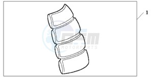 CBF600N9 Europe Direct - (ED) drawing TANK PAD 2