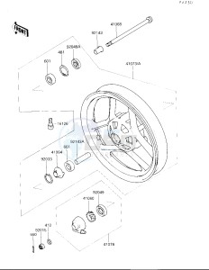 EX 250 F [NINJA 250R] (F2-F4) [NINJA 250R] drawing FRONT WHEEL