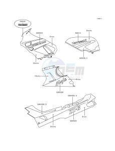 ZX 600 D [NINJA ZX-6] (D2-D4) [NINJA ZX-6] drawing DECAL-- EBONY_GRAY- --- ZX600-D2- -