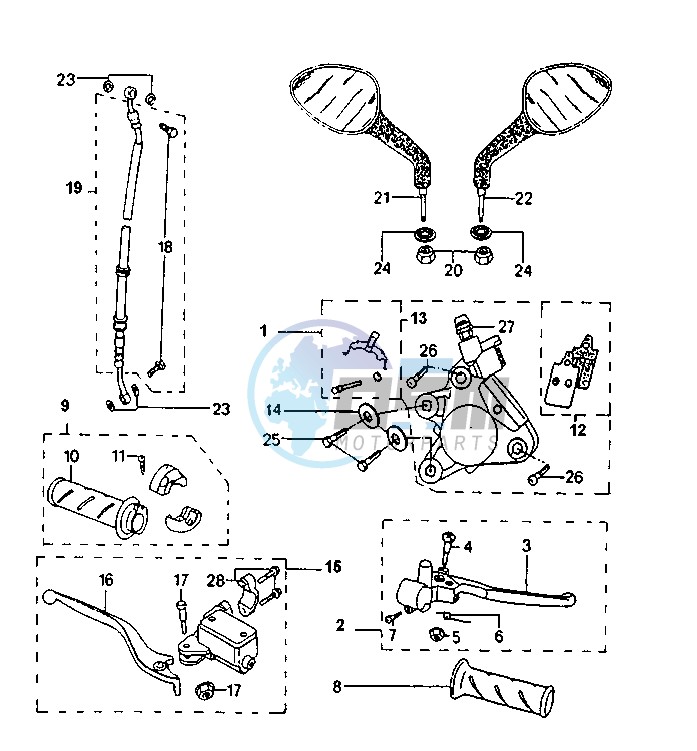 FRONT BRAKE CALIPER BREMBO