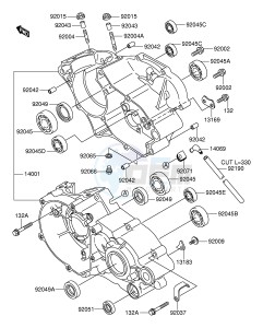 RM100 (E21) drawing CRANKCASE