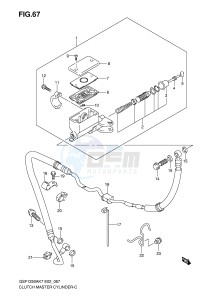 GSF1250 (E2) Bandit drawing CLUTCH MASTER CYLINDER (SEE NOTE)