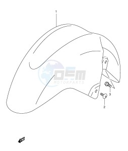 AN250 (E2) Burgman drawing FRONT FENDER