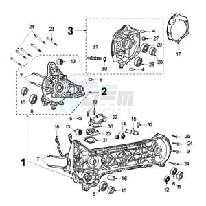 FOX PBAX BE drawing CRANKCASE