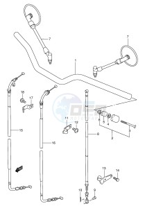 TU250X (E2) drawing HANDLEBAR (MODEL Y K1)