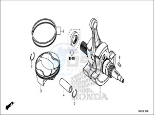 CRF450RXH Europe Direct - (ED) drawing CRANKSHAFT/PISTON