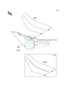 KLX110 KLX110A6F EU drawing Seat