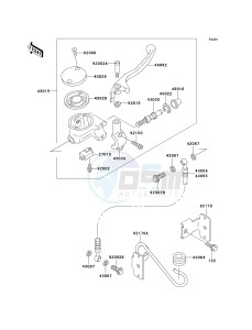 VN 800 A [VULCAN 800] (A6-A9) [VULCAN 800] drawing FRONT MASTER CYLINDER