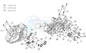 RSV 1000 Tuono drawing CrankCase II