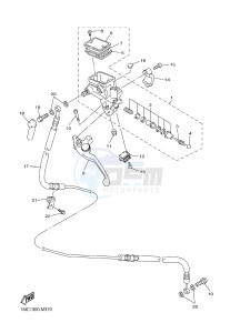 FJR1300A FJR1300-A FJR1300A ABS (B888) drawing FRONT MASTER CYLINDER 2