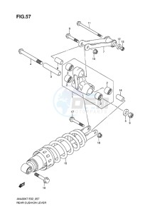 AN400 ABS BURGMAN EU-UK drawing REAR CUSHION LEVER