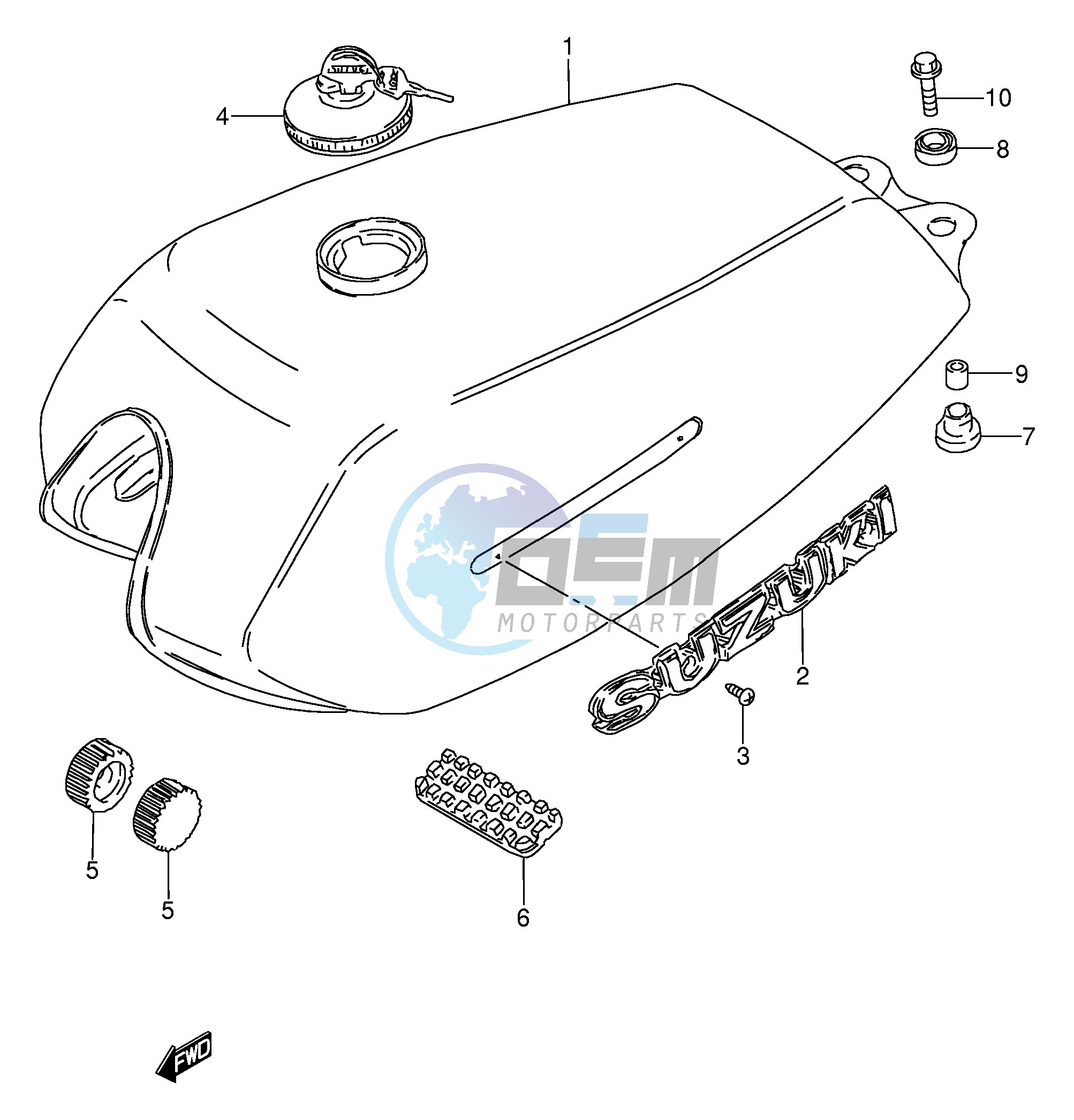 FUEL TANK (MODEL T P9)