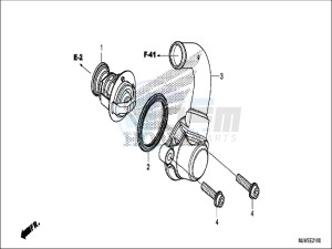 CBR500RAH CBR500R ED drawing THERMOSTAT