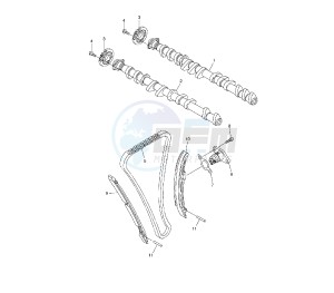 FZ1-NA 1000 drawing CAMSHAFT AND TIMING CHAIN