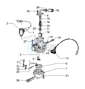 Runner 180 FXR 2t drawing Carburettor Mikuni