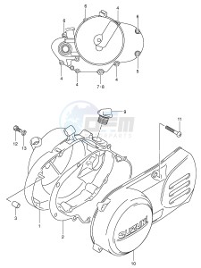 JR80 (P3-P28) drawing CRANKCASE COVER