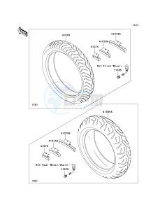 VN 1600 D [VULCAN 1600 NOMAD] (D6F-D8FA) D8F drawing TIRES