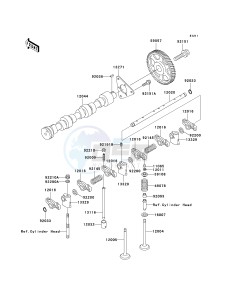 KAF 950 B [MULE 3010 DIESEL 4X4] (B2-B3) [MULE 3010 DIESEL 4X4] drawing VALVE-- S- -_CAMSHAFT-- S- -