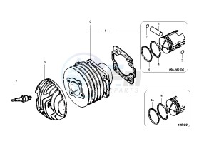 PX 125-150-200 drawing Cylinder - Piston