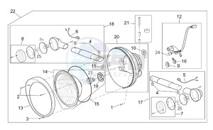 Scarabeo 125-150-200 (eng. Rotax) drawing Headlight