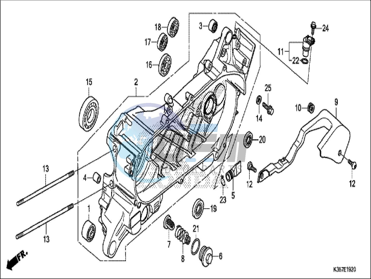 LEFT CRANKCASE