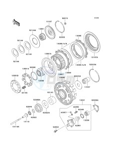 VN 1500 J [VULCAN 1500 DRIFTER] (J1-J2) [VULCAN 1500 DRIFTER] drawing CLUTCH