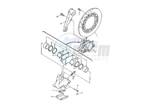 YZF R THUNDER ACE 1000 drawing REAR BRAKE CALIPER