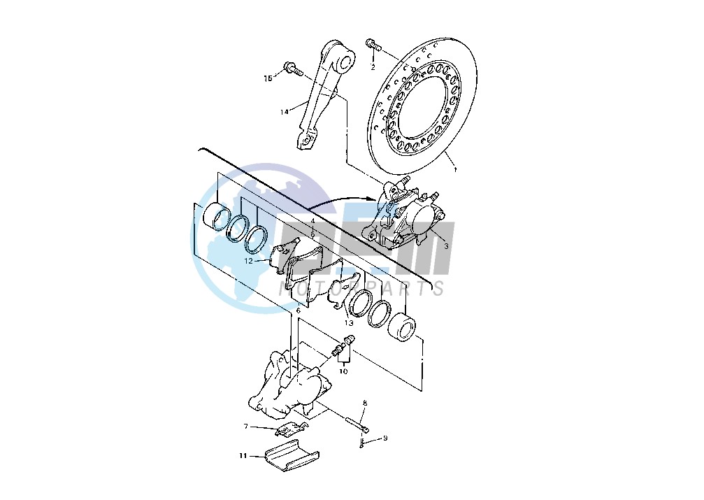 REAR BRAKE CALIPER