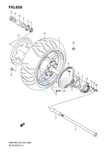 AN650 (E3-E28) Burgman drawing REAR WHEEL (AN650AK8 AK9 AL0)