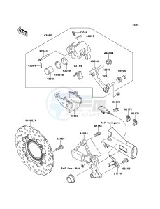 ER-6n ABS ER650D9F GB XX (EU ME A(FRICA) drawing Rear Brake