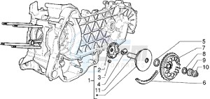 X9 125 drawing Driving pulley