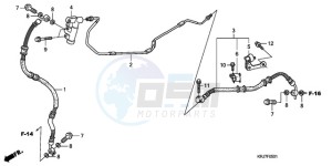 FES1509 Europe Direct - (ED / 2ED) drawing REAR BRAKE PIPE (FES125)(FES150)