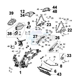 SAT400 drawing FRAME AND SADDLE