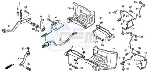 TRX400EX SPORTRAX 400 EX drawing STEP/PEDAL (TRX400EX5,6)