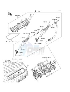 ZX 600 P [NINJA ZX-6R] (7F-8FA) P7F drawing TOP FEED INJECTER