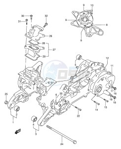 AE50 (E28) drawing CRANKCASE