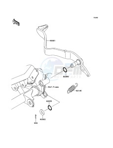 D-TRACKER_125 KLX125DDF XX (EU ME A(FRICA) drawing Brake Pedal