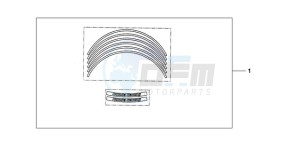 CBR600RA9 France - (F / ABS CMF) drawing KIT WHEEL STICKER