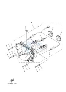 XT1200Z (23PF 23PG) drawing HEADLIGHT