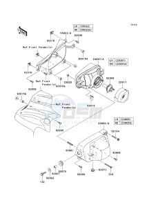 KRF 750 J [TERYX 750 FI 4X4 LE] (J9FA) J9FA drawing HEADLIGHT-- S- -