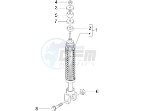 Runner 50 Pure Jet ST drawing Rear suspension - Shock absorbers