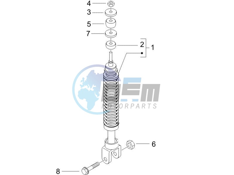 Rear suspension - Shock absorbers